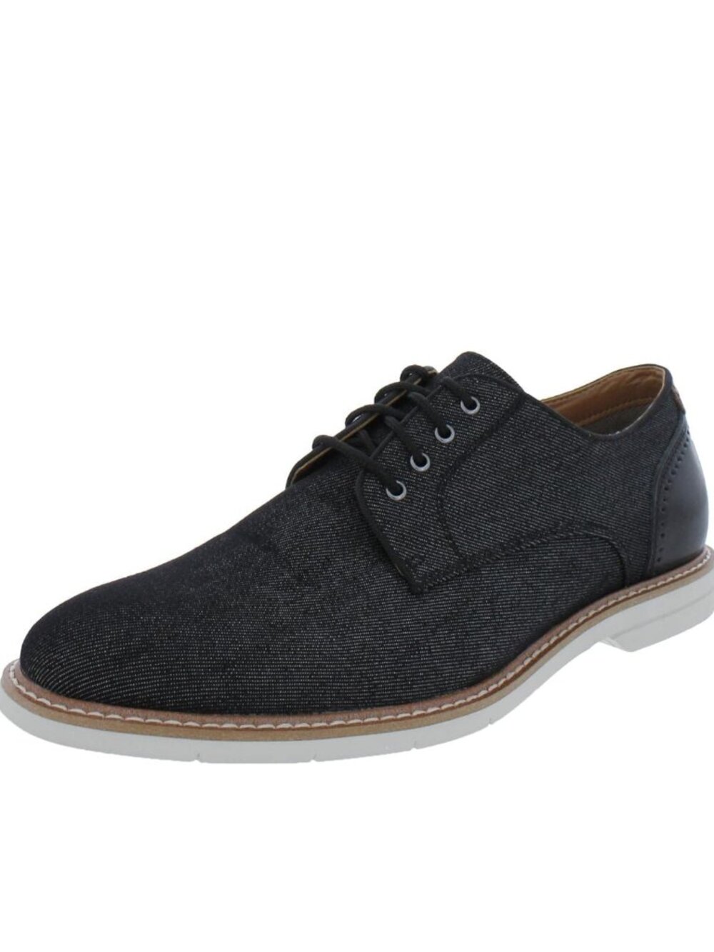 STEVE MADDEN Derby Oxford Lace Up Canvas Black Shoes 11.5